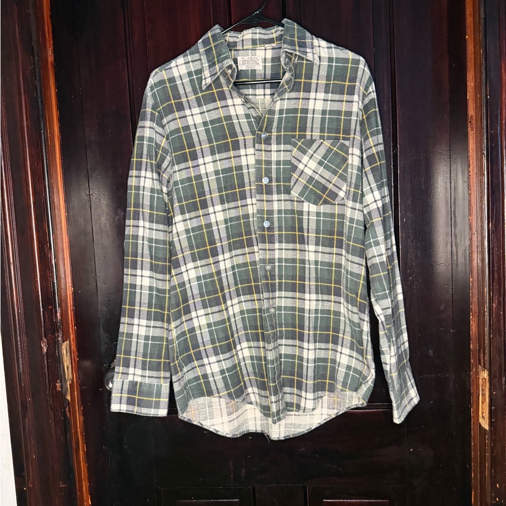 Sears Perma-Prest Flannel Shirt - 1970’s Vintage